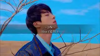 BTS jin  EOMMA lirik