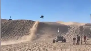 Huge Jump on Sandrail at Glamis swing set