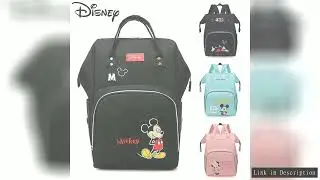 Disney Minnie Mickey Design Diaper Baby Bag Waterproof Mom Backpack Travel Multifunctional Maternity