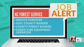 NC Forest Service hiring for several types of jobs
