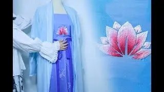 Making some HanFu Style Clothes 秋天到了，做一套蓝色汉元素，惊艳这个十月吧！