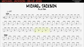 MICHAEL JACKSON - Billie Jean [DRUMLESS BACKING TRACK + DRUM SCORE]