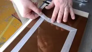WOODMAN: Taping glass before painting / Подготовка перед покраской стекла.