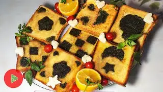 Artful Spinach Toast: Creative Shapes and Delicious Flavors