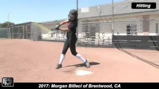 2017 Morgan Billeci Pitcher, Outfield and Lefty Slapper Softball Skills Video