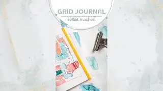 #DIY Grid Journal auf Da Capo Aquarell-Papier