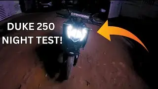 KTM Duke 250 HEADLIGHT TEST: Is It Good Enough for Night Riding? (High Beam & Low Beam Review)