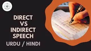 Difference between direct and indirect speech. Animated video! Urdu / Hindi.