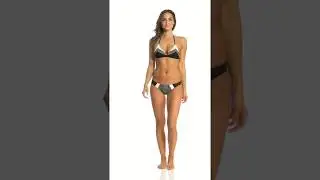 PilyQ Boa Color Block Triangle Bikini Top | SwimOutlet.com