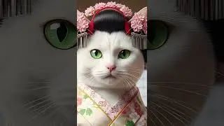 Nora 😺 the Elegant Geisha &mdash; 4K Short Fun Cat Video