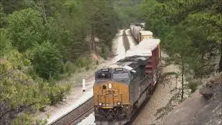A Few Trains on the CSX Alleghany Sub at Moss Run, VA 5/22/21