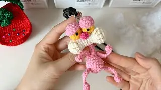Hướng dẫn móc bé Báo Hồng đáng yêu | Mini Pink Panther Amigurumi | Step-by-step Tutorial