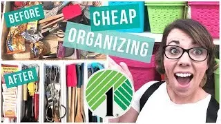 CHEAP WAYS TO ORGANIZE WITH DOLLAR TREE ITEMS | SHOP WITH ME