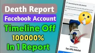 Facebook death report 2022 new trick || Facebook memorialize report 2022