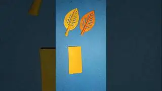How to make paper leaf design #paper #diy #craft #flowers
