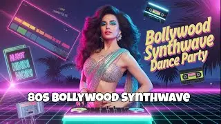 80s Bollywood Synthwave 💿 | Retro Remix 2025 | DJ | Desi Nostalgia x Neon Beats