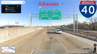 Interstate 40 - Arkansas eastbound