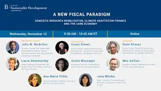 A new fiscal paradigm: Domestic resource mobilization, climate adaptation finance & the care economy