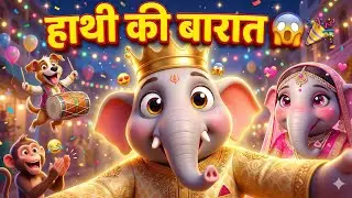 हाथी की बारात में बड़ा धमाका 😱🐘| Hathi ki Barat | Kids Story New😱