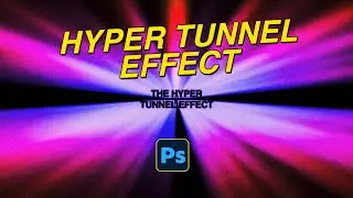 Photoshop Hyper Tunnel Effect Tutorial (Easy Speed Warp)