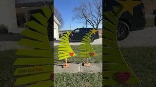 Wooden Grinch trees