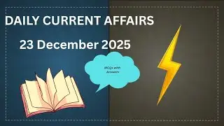 Daily Current Affairs – 23 December 2025 | Important GK for Competitive Exams