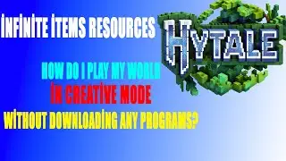 Hytale CHEAT - WİTHOUT ANY PROGRAMS, CREATE YOUR OWN ADVENTURE WORLD WİTH CREATİVE MOD!