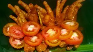 Ceker Ayam bumbu kuning, Tomat, Jengkol Muda