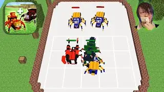 Spider Train: Craft Merge Android Gameplay with Webcam | Best New Games 2023