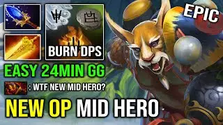NEW OP MID HERO 16Min Radiance Brutal Burn DPS with Panda Army Brewmaster Dota 2