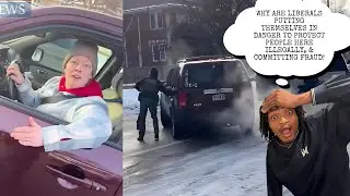 LIBERAL WOMAN TRIES TO RUN OVER ICE AGENT SHE WAS SHOT & UNALIVED