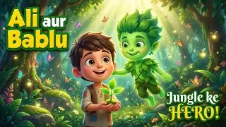 ⭐ Ali aur Bablu 🌱☘️🌴 Jungle ke HERO! | Kids Moral Story | Save Nature #ali #bablu