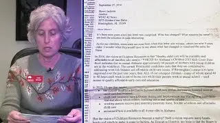 Joan Wright reads time capsule letter