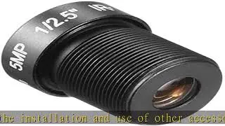 uxcell 3.6mm 5MP F2.0 FPV CCTV Camera Lens Wide Angle for CCD Camera