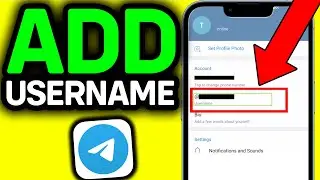 UPDATED 2025! How To Add Username In Telegram