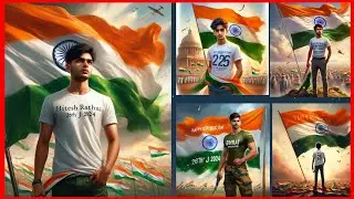 Republic day 2024 ai photo editing in one click😲viral photo editing | bing image creator tutorial