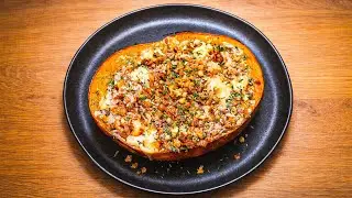 🎃 ASMR Baked Pumpkin with Sausage and Cheese | Relaxing Cooking