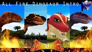 All Fire Dinosaurs | Dinosaur King Arcade Game 恐竜キング D-Team VS Alpha Fortress