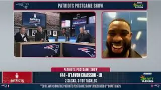 K'Lavon Chaisson Joins Patriots Postgame Show After Wild Card Win vs. Chargers | Patriots Playoffs
