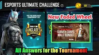 Free Fire Ultimate Challenge All Answers for the Tournament // New Faded Wheel // In Tamil