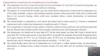 SGP Video short on Explain thermal or temperature rise test performed on circuit breaker in English