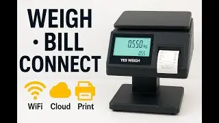 YES WEIGH POS Scale: RETAIL SHOP BILLING MACHINE with Thermal Printer, Wi-Fi & Cloud Connectivity