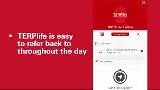 TERPlife App: How to Use an Event Guide