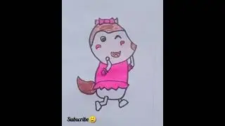 Wolfoo Drawing& luscy🐼 drawing ||cute Wolfoo 🥰|| # Wolfoo drawing || by FLY Arts