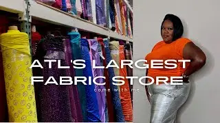 Atlanta&rsquo;s Largest Fabric Store!! Come along with me! 🧵Fine Fabrics
