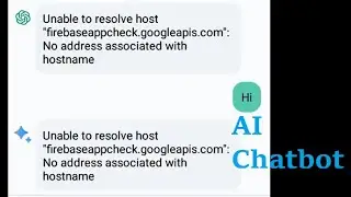 How to fix Unable to resolve host. No address associated with hostname Ask Me Anything AI Chatbot