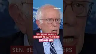 &lsquo;NO APOLOGIES&rsquo;: Bernie Sanders defends private jet use #shorts #berniesanders #aoc #politics #news