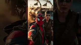 🕷️🔥 Spider-Man&rsquo;s Ultimate Selfie Tour: Mad Max Universe #madmax #spiderman #aiart  #ai #marvel #road