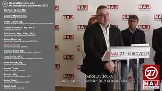 RADOSLAV &Scaron;ČUKA (kandid&aacute;t v Eurovoľb&aacute;ch 2019 za stranu NAJ) - č.7.