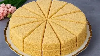  ИСКАЛА ЕГО ВСЕ ЖИЗНЬ!!Даже МЕСИТЬ НЕ НУЖНО!Лучший РЕЦЕПТ .ВОЗДУШНЫЙ И СОЧНЫЙ...